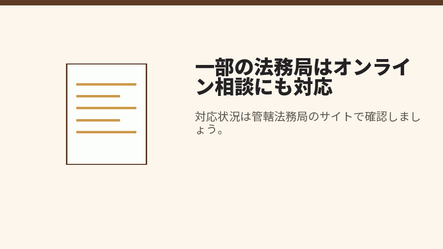一部の法務局はオンライン相談にも対応