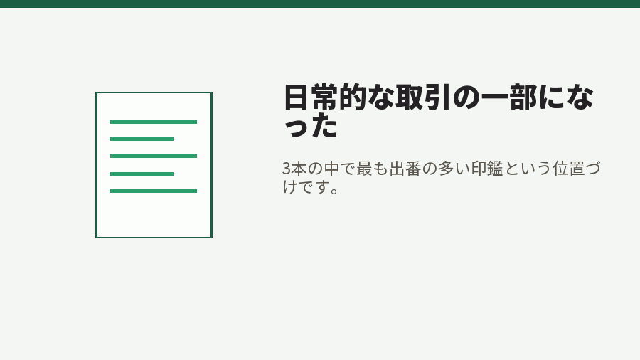 日常的な取引の一部になった