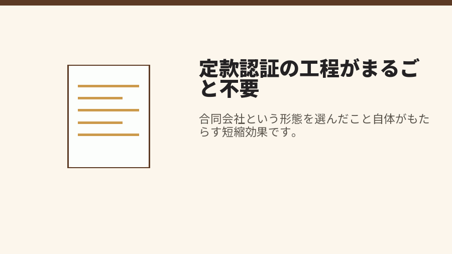 定款認証の工程がまるごと不要
