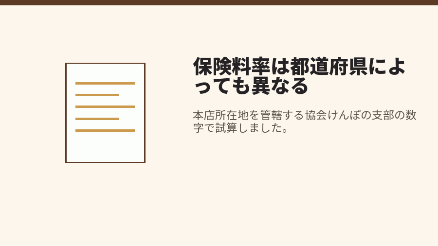 保険料率は都道府県によっても異なる
