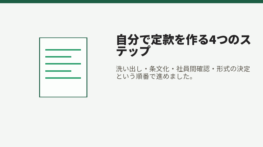 自分で定款を作る4つのステップ